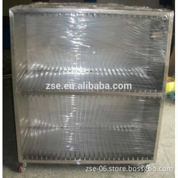 Economic antistatic Stainless Steel SMT Stencil Cabinet Trolley for PCB